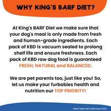 Load image into Gallery viewer, King&#39;s BARF Diet - Chicken Raw Dog Food
